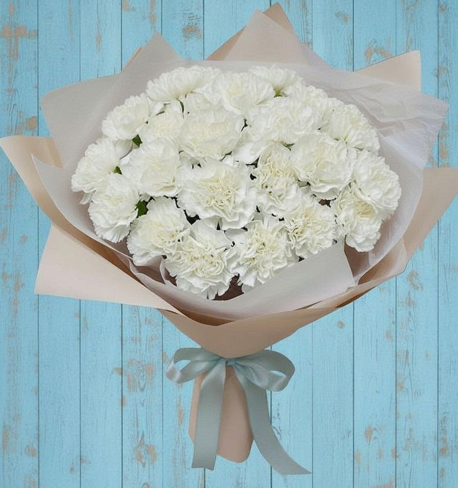 Букет цветов из: Гвоздики в Старотитаровской