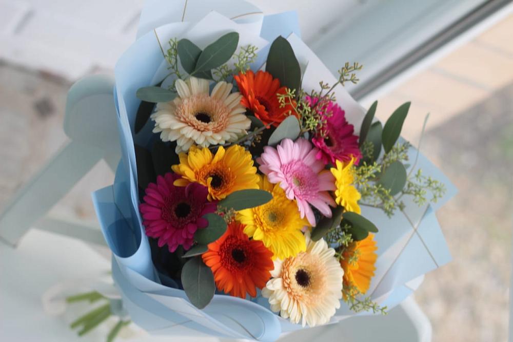 Букет цветов из: Герберы в Старотитаровской