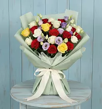 Букет цветов из:  Розы в Старотитаровской