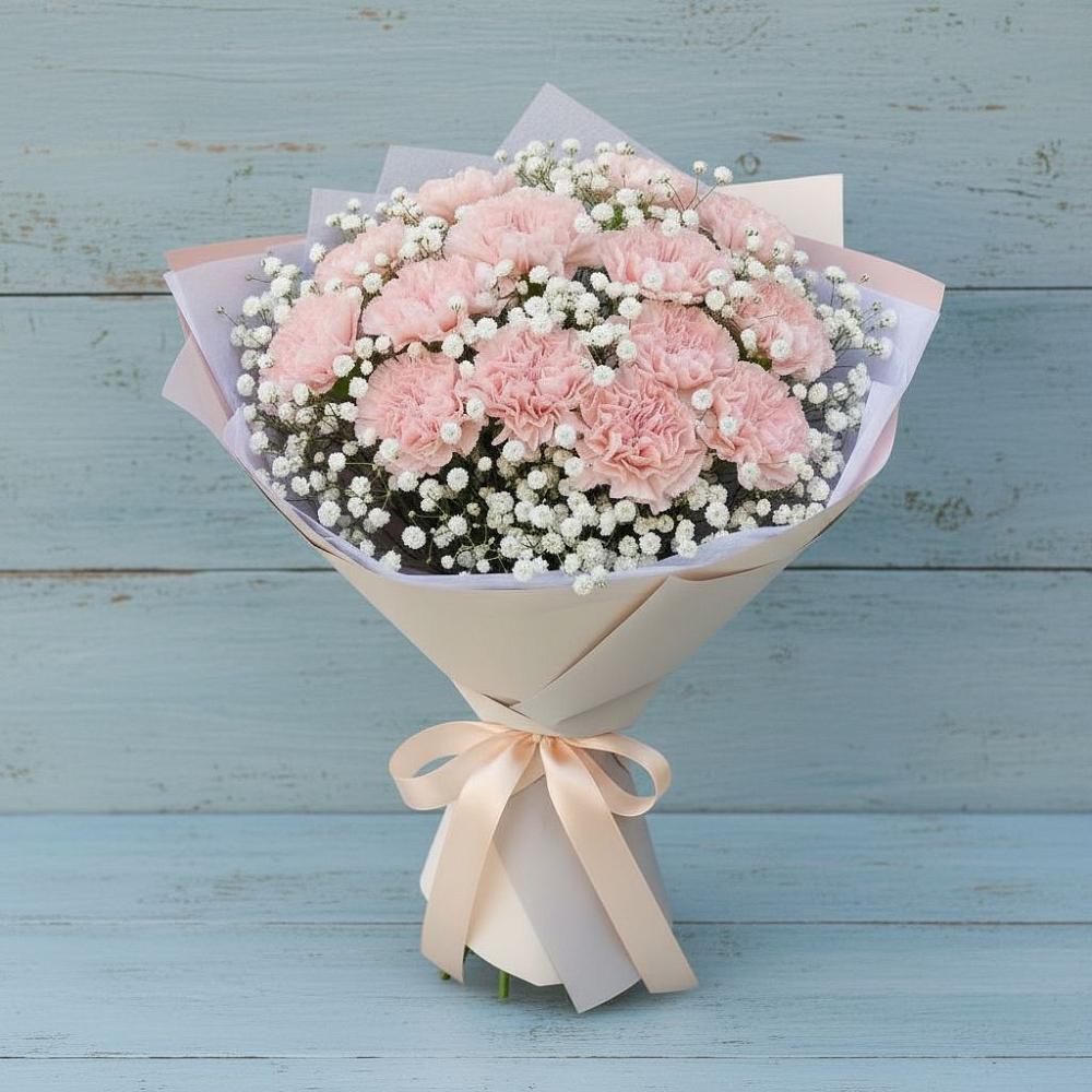 Букет цветов из: Гвоздики в Старотитаровской