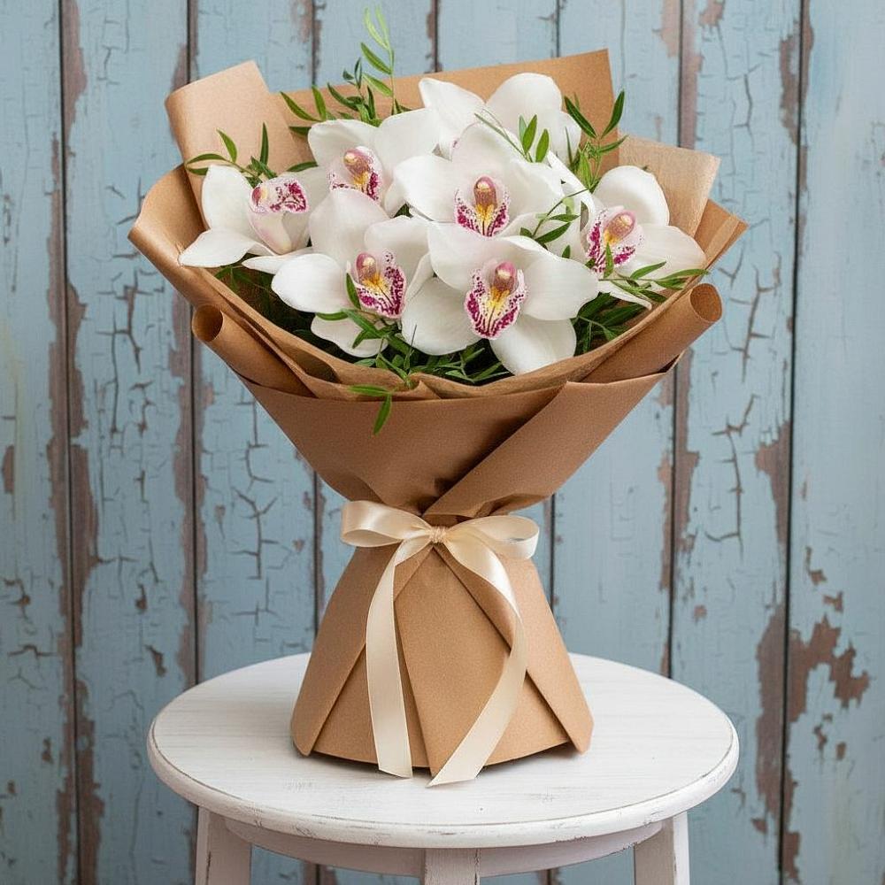 Букет цветов из: Орхидеи и Розы в Старотитаровской