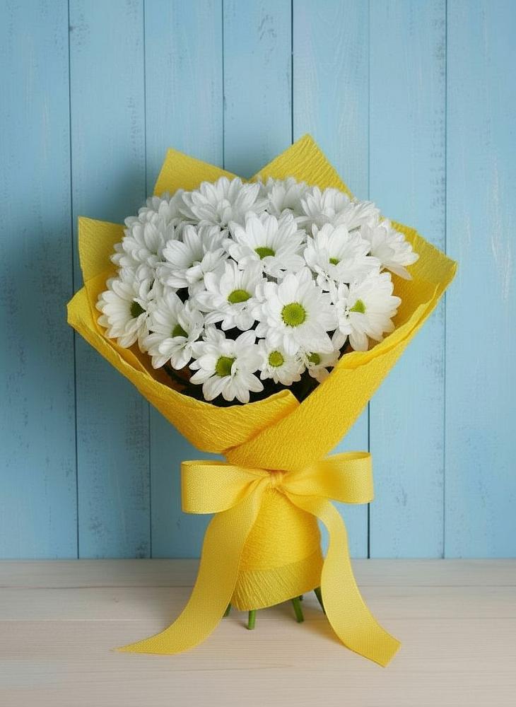 Букет цветов из: Хризантемы в Старотитаровской