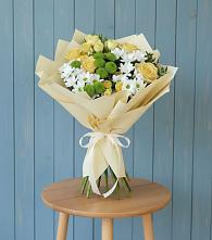 Букет цветов из:  Хризантемы и Розы #REPLACE_PRED# Старотитаровской