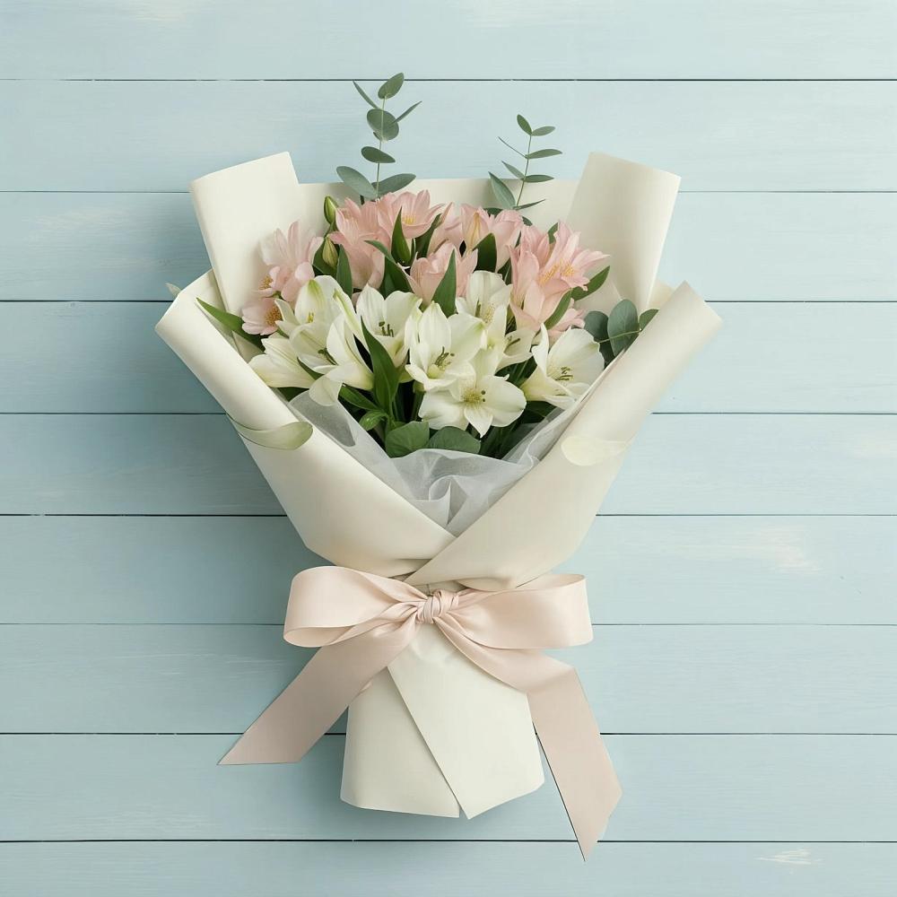 Букет цветов из: Альстромерии в Старотитаровской